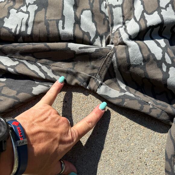 Vintage Walls Trebark Camo Hunting Coveralls Canvas Jumpsuit Large Tall USA - Picture 9 of 11